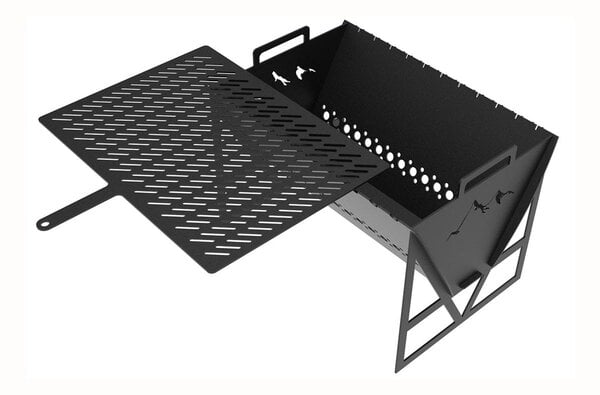 Чертеж барбекю для лазерного станка DXF, Костровая чаша, Кемпинговый гриль. Файл для ЧПУ лазера