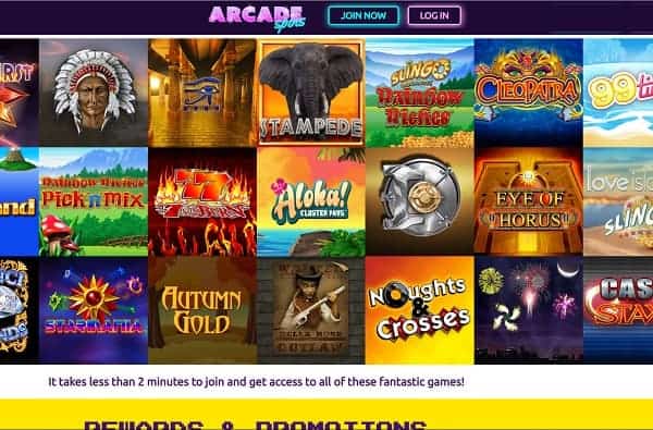 Arcade Spins Casino Review: deposit £10 and get 25 free spins bonus