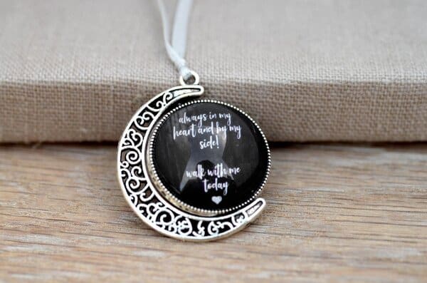 Doppelseitges Memorial mit filigranem Mond – Bild 6