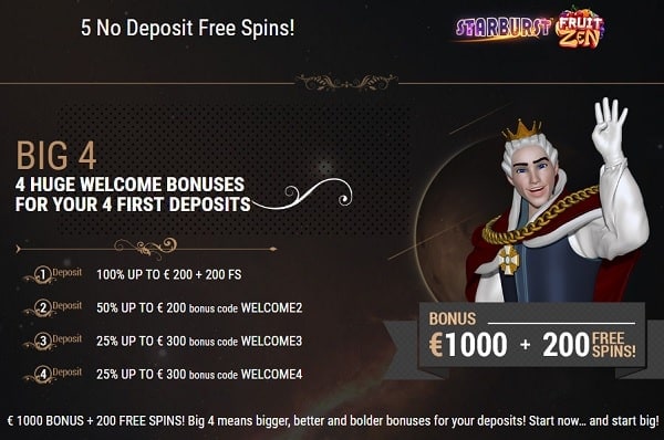 King Billy Casino Review: 5 free spins NDB + €1000 bonus + 200 free spins