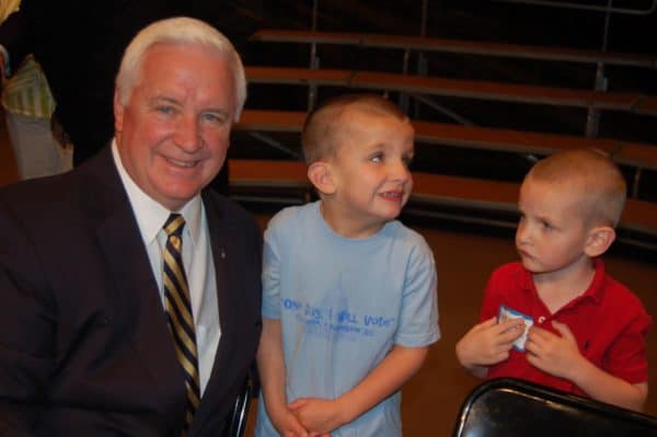 My boys with Governor Corbett