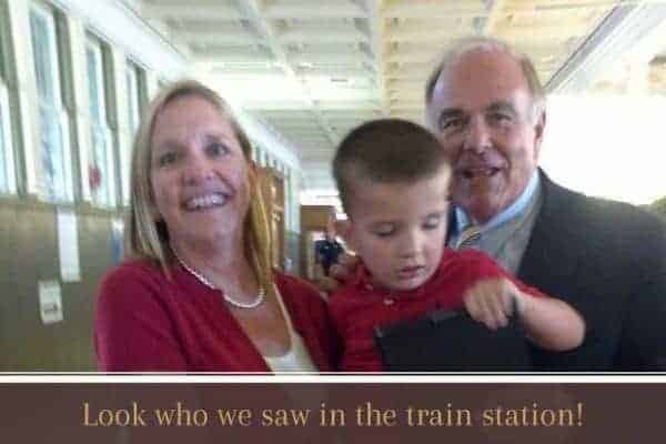 we ran into ed rendell at train station