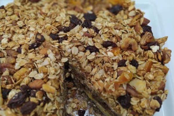 Receita de Bolo de Banana com Granola