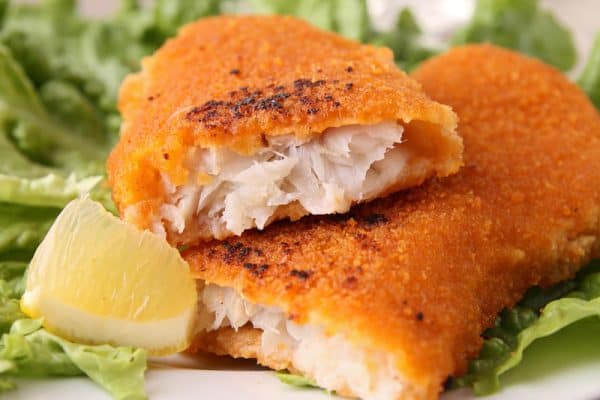 Filé de peixe empanado FIT e Dukan – Uma delicia