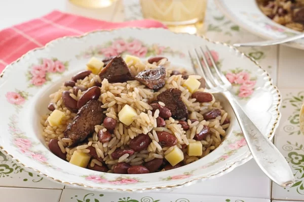 Mexido de Arroz e Feijão