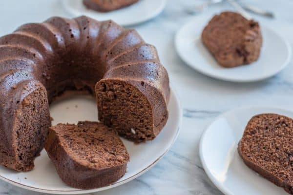 Bolo de Whey Protein de Chocolate