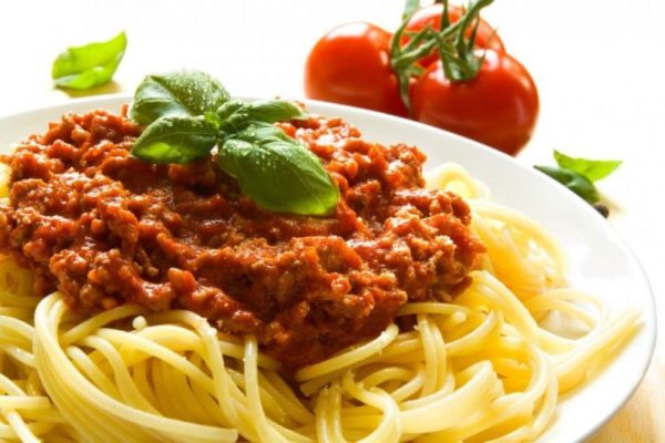 Espaguete à Bolonhesa Vegetariana