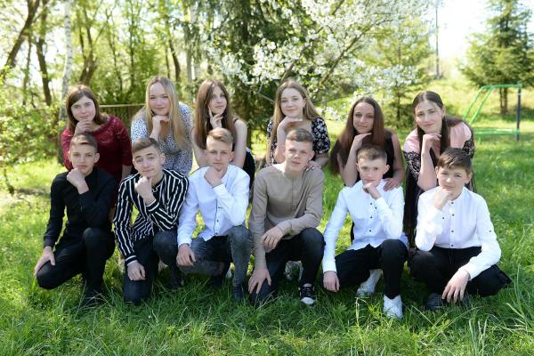 group of teenagers enjoying outdoors in spring