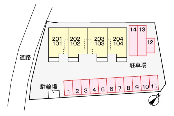 駐車場配置図