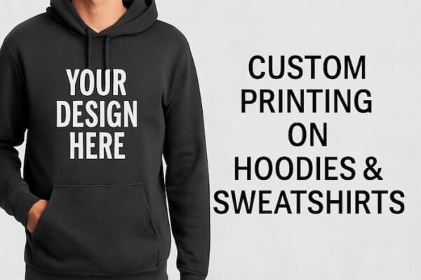 Custom Printing on Hoodies and Sweatshirts