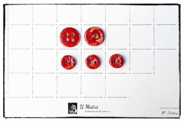 Knoflík hladký 3 cm - Obrázek 2