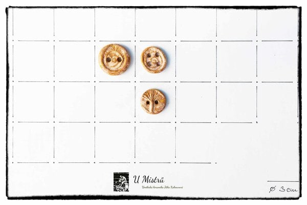 Knoflík spirála 3 cm - Obrázek 2