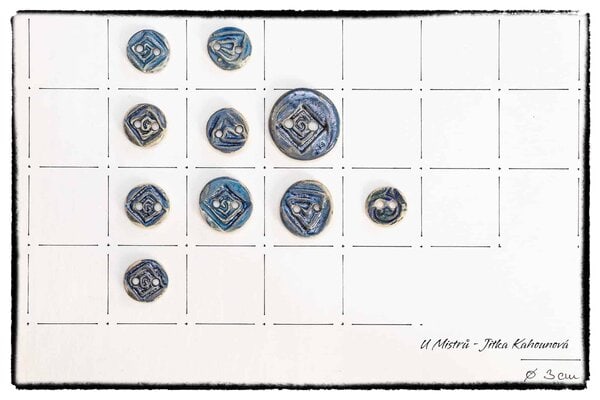 Knoflík spirála 2 cm - Obrázek 2