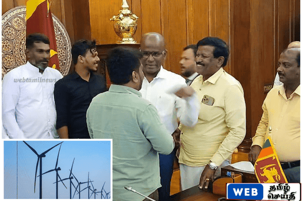 மன்னார் காற்றாலை மின் உற்பத்தி திட்டம் தற்காலிகமாக நிறுத்தம்