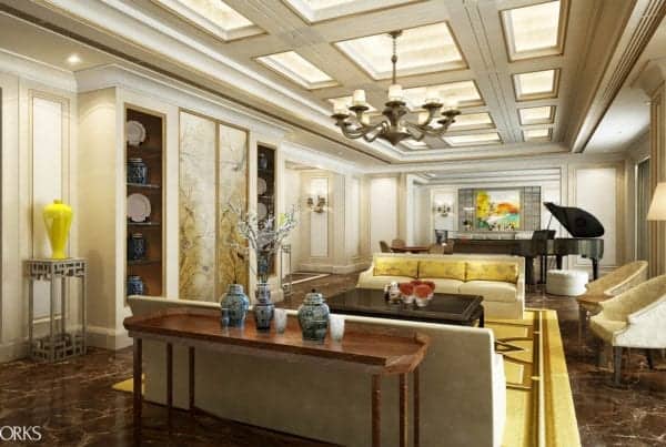Living Room Design Render
