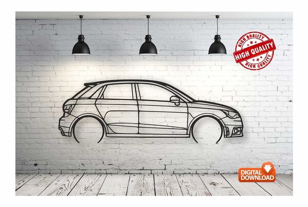 Audi A1 – Панно, чертеж в DXF формате