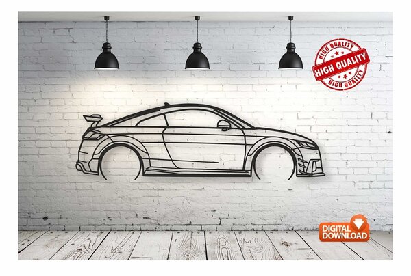 Audi tt – Панно, чертеж в DXF формате