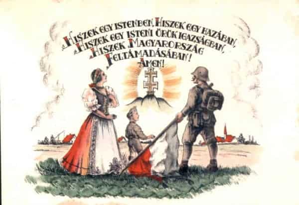 Hiszekegy plakáton - Forrás: veszpremiellenallas.blogspot.com