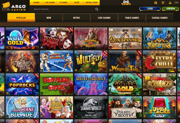 ArgoCasino.com free bonus and gratis spins