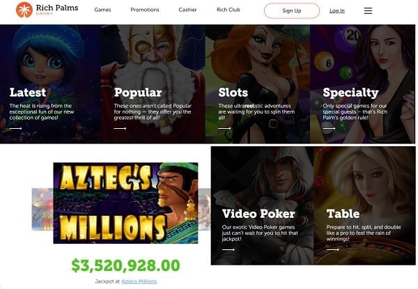 Rich Palms Casino RTG Slots Software