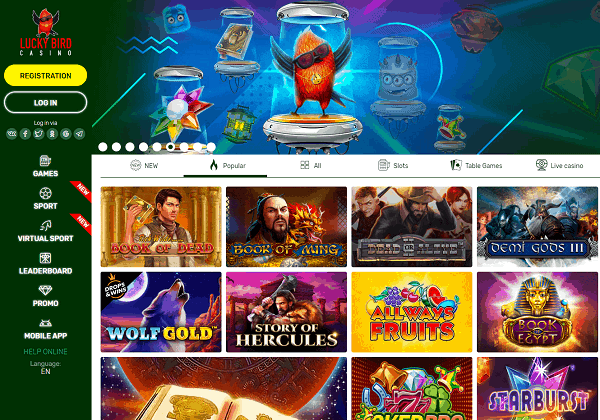 About Lucky Bird Casino Online Slots 