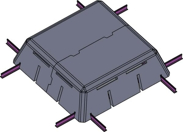 2 x 2 light hood silencer