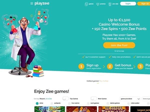 Playzee Casino snapshot - the best games online!