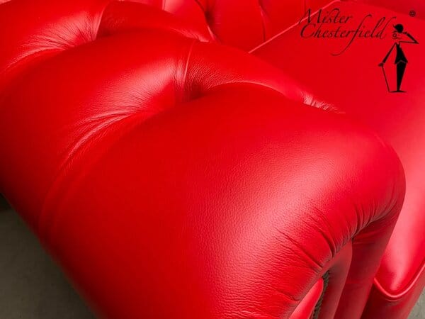 chesterfield brighton rood arm leder detail 3