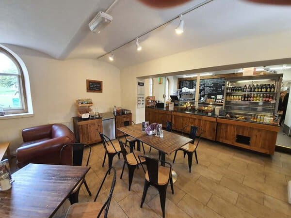 Empty cafe at Newstead Abbey