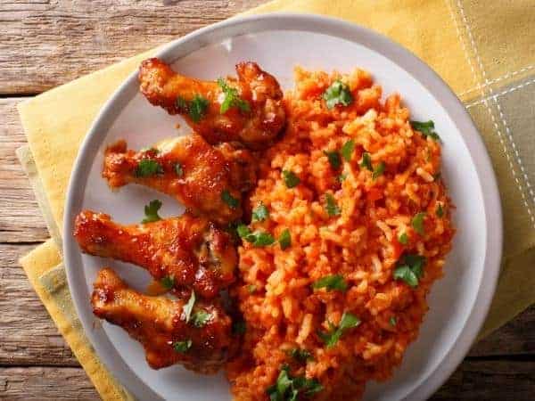 jollof rice with chicken