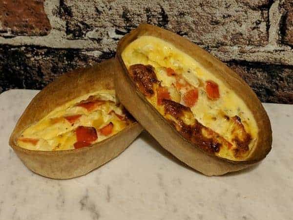mini pepper quiches