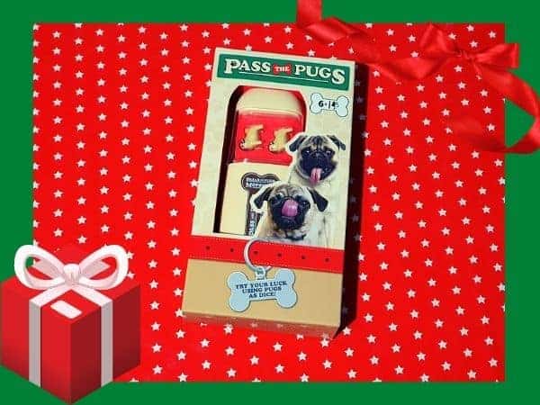 Pass The Pugs game on red and white background