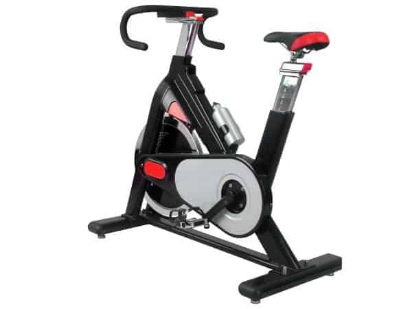spinning bike on a white background.