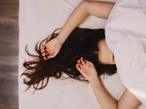 woman in bed