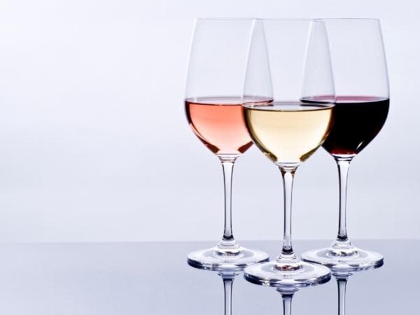three glasses of wine
