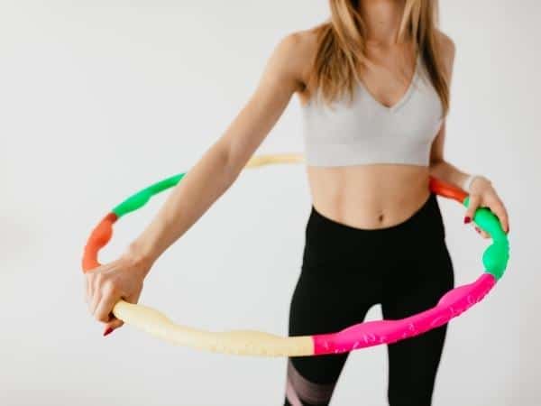 lady with a hula hoop
