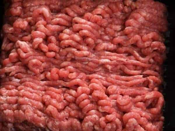 A close up of mince