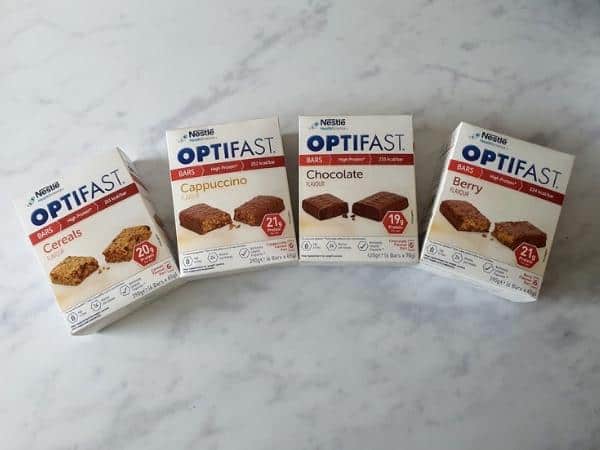 selection of Optifast bars