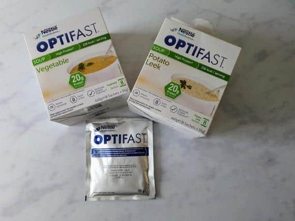 optifast soups in boxes.