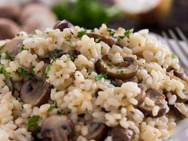 Slimming World mushroom risotto