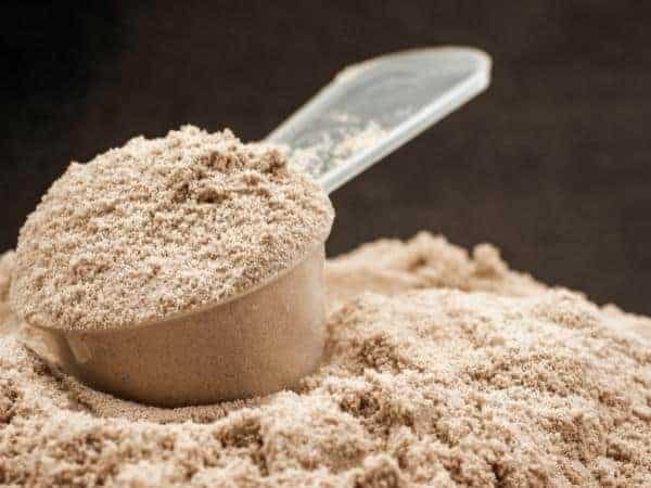 scoop of protein powder