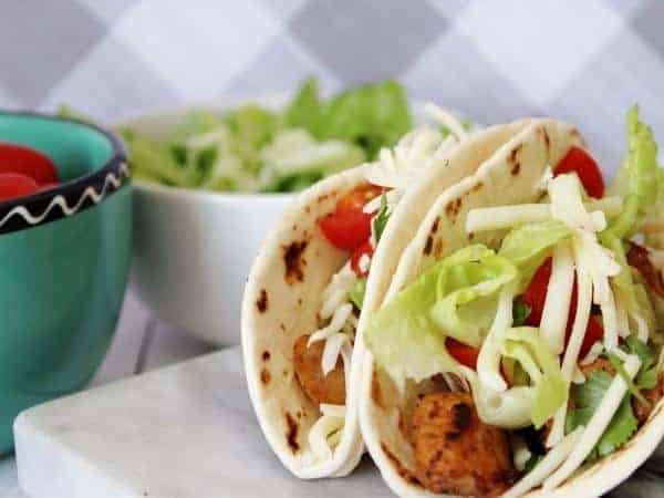 chicken and lime tacos
