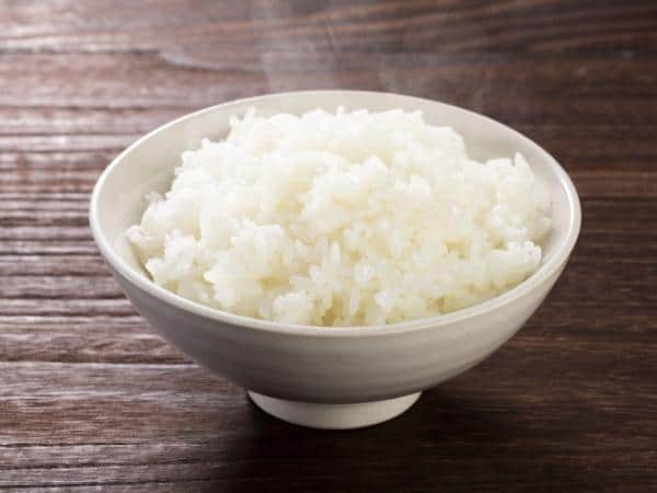 white bowl of cooked white rice