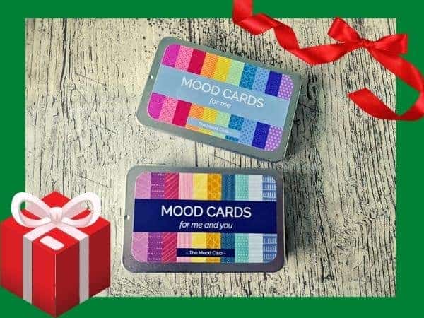 Mood cards in tins