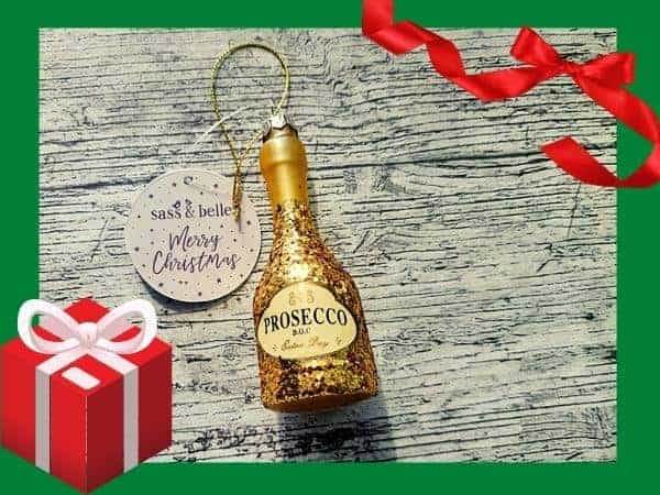 Prosecco christmas ornament