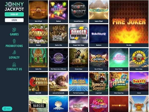 Jonny Jackpot Casino Online Review 