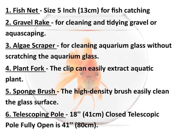Picture of Complete 5 In 1 Aquarium Care Kit - Aquarium & Fish Tank Accessories ...
