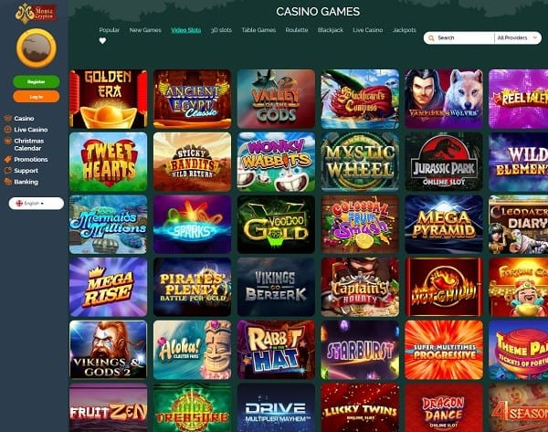 Montecryptos games and live dealer