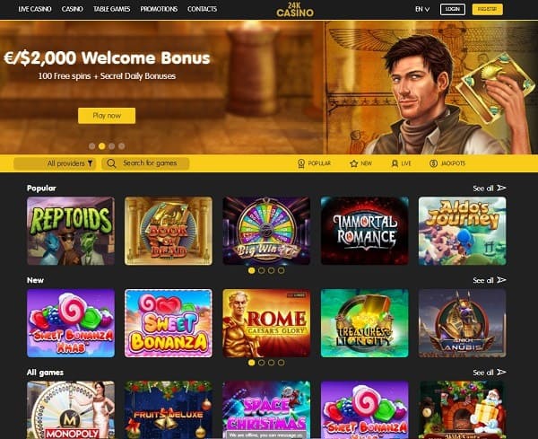 24kCasino.com Crypto Casino Games