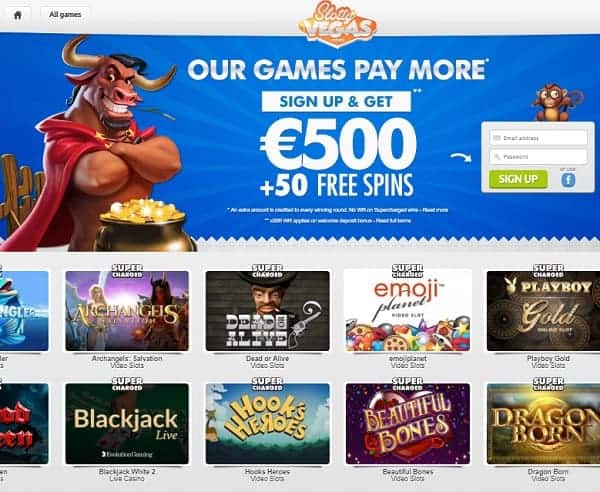 Get 50 free spins and 150% bonus 